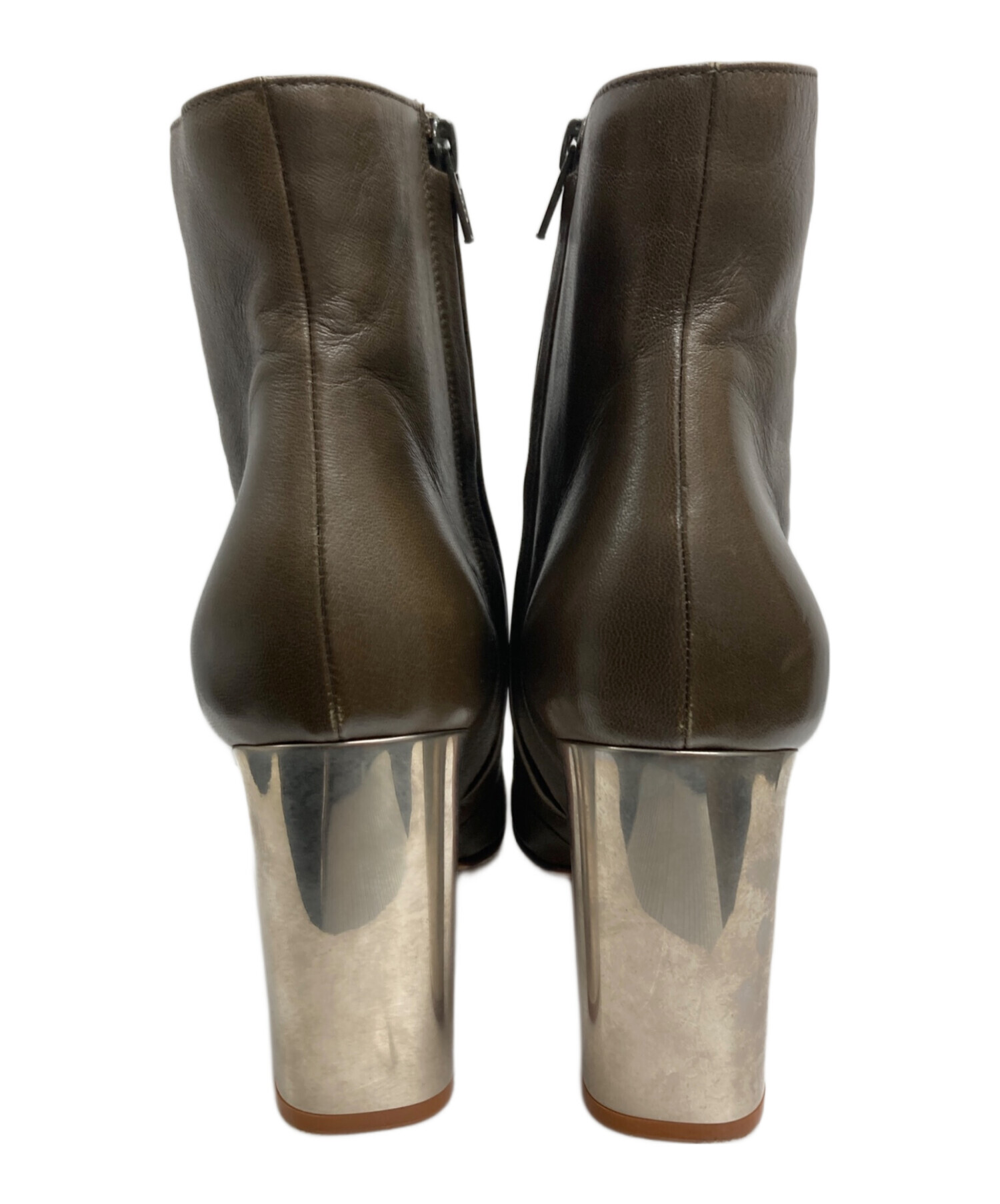 中古・古着通販】CELINE (セリーヌ) チャンキーヒールアンクルブーツ