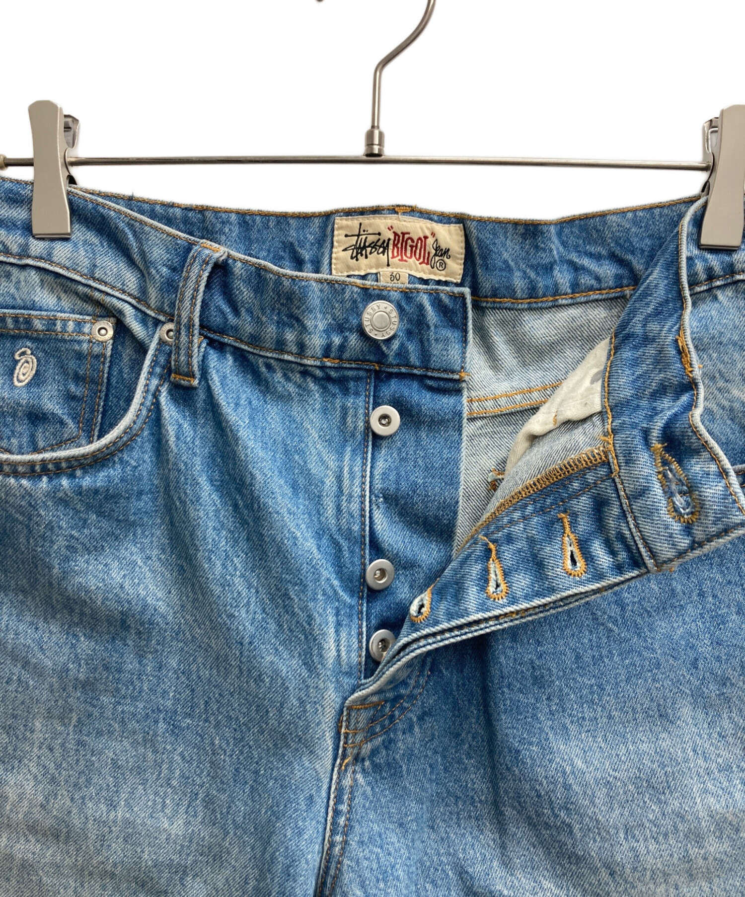 中古・古着通販】stussy (ステューシー) BIG OL JEAN DENIM ネイビー 