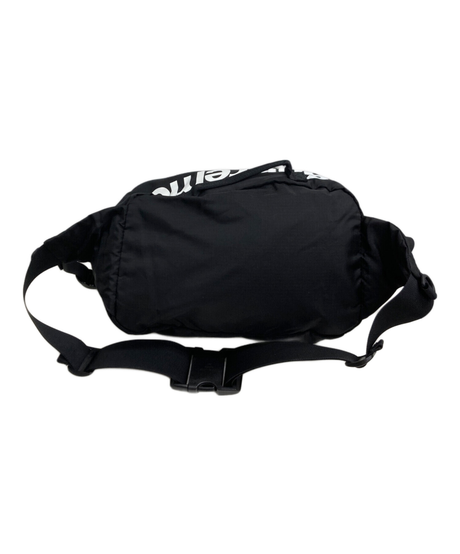 Supreme　シュプリーム　コーデュラ　ウエストバック　　総柄　黒 中古・古着通販】Supreme (シュプリーム) CORDURA WAIST BAG ブラック