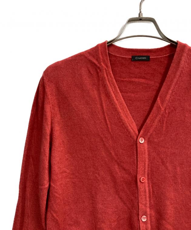 中古・古着通販】CRUCIANI (クルチアーニ) ニットカーディガン レッド