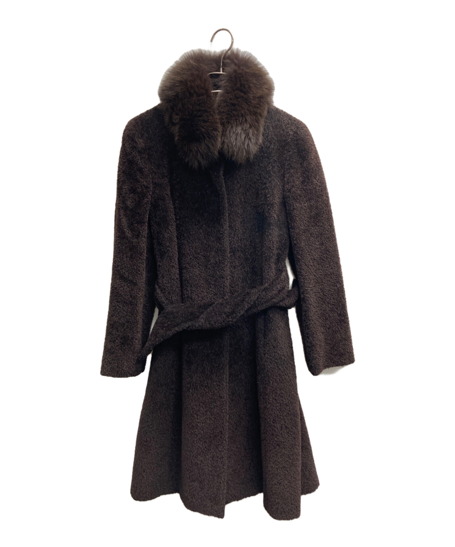 中古・古着通販】MaxMara (マックスマーラ) アルパカ混ロングコート 