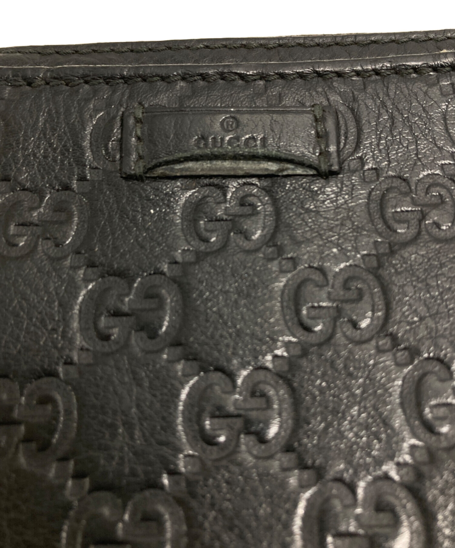 GUCCI GGセカンドバッグ 中古・古着通販】GUCCI (グッチ) GGロゴセカンドバッグ ブラック