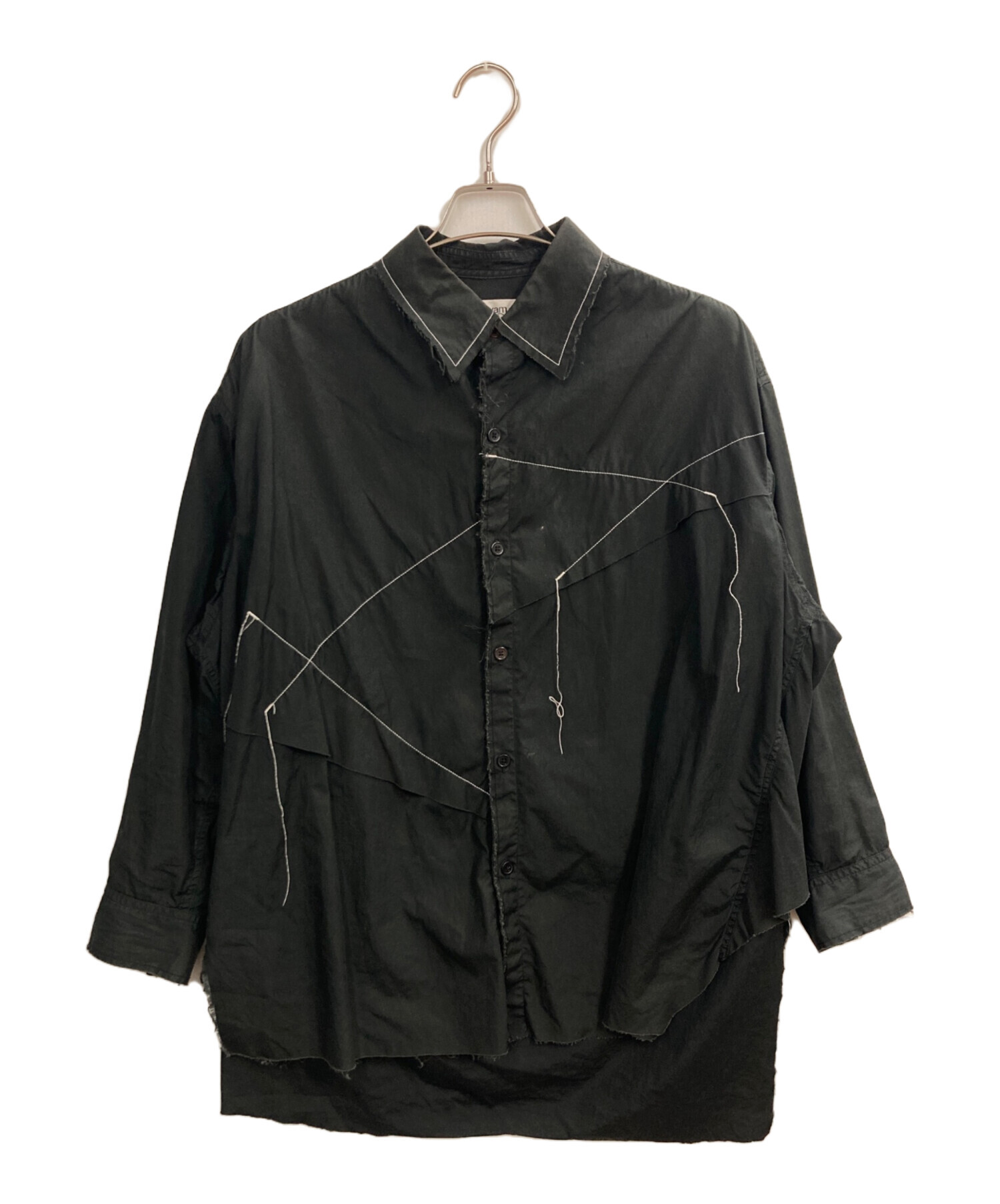 中古・古着通販】sulvam (サルバム) 長袖シャツ ブラック サイズ:S 