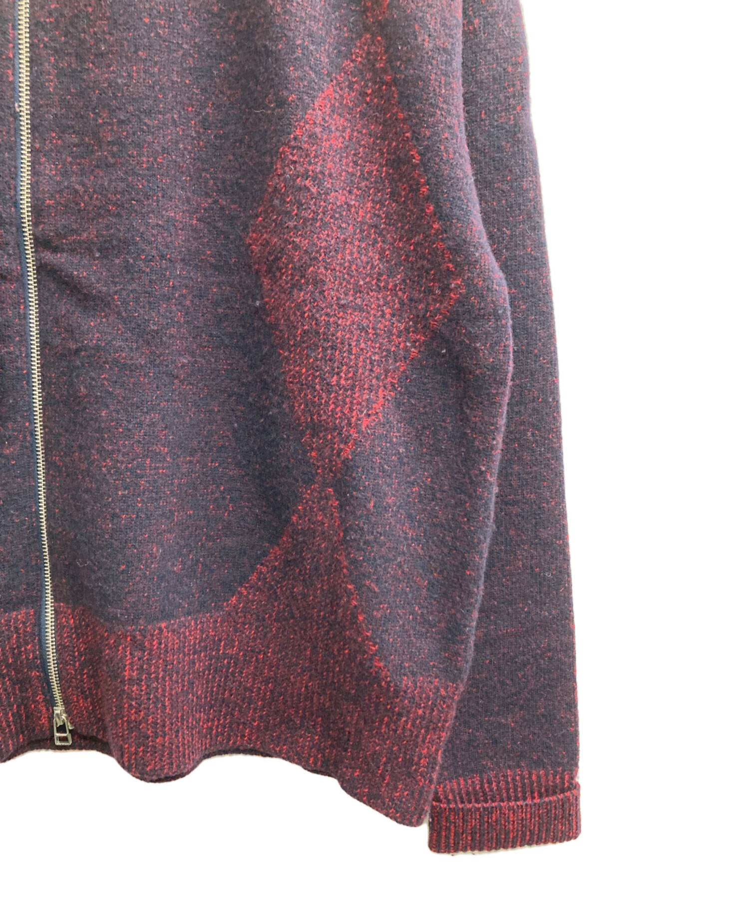 中古・古着通販】CALL (コール) ZIP-UP KNIT BLOUSON（ジップアップ 
