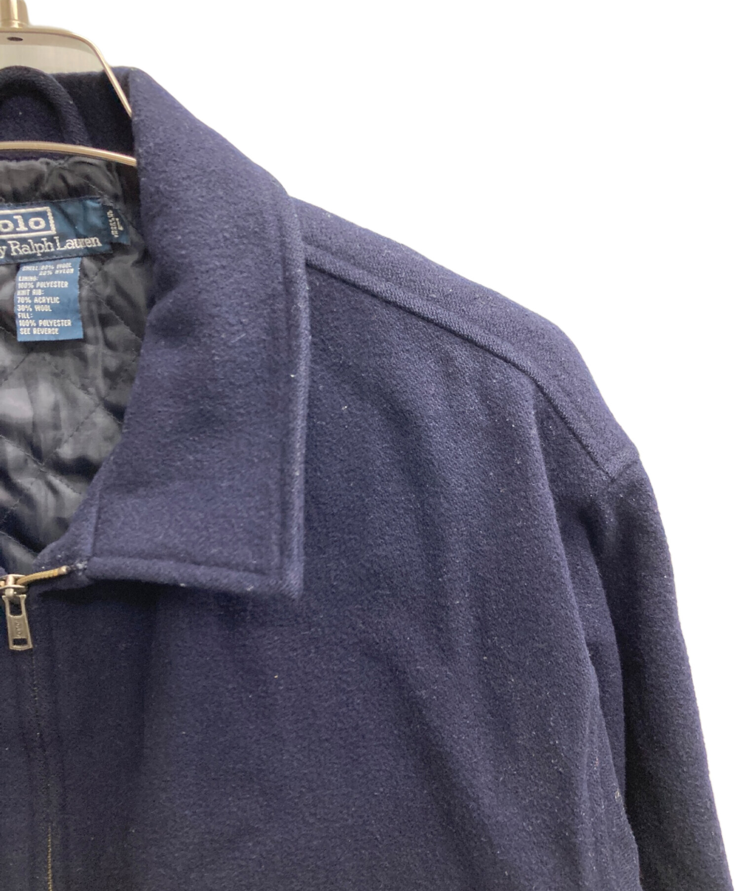 POLO RALPH LAUREN ドリズラージャケット ネイビー M 中古・古着通販】POLO RALPH LAUREN (ポロ・ラルフローレン) ウール