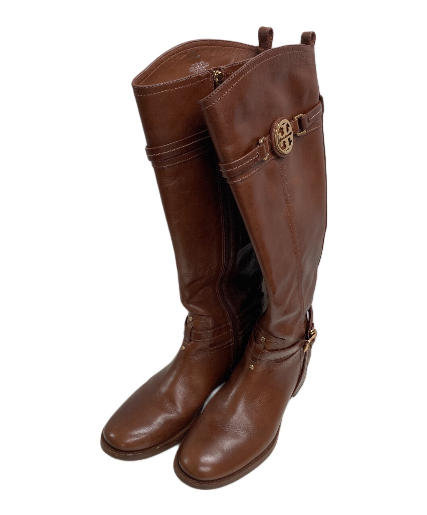 トリーバーチ　ロングブーツ　24.5cm,25cmレザー　toryburch Tory Burch/トリーバーチ ロングブーツ 黒 レザー 8M(25cm) 楽天市場