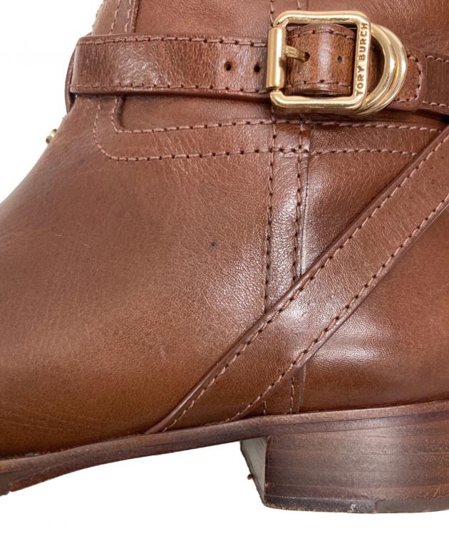 【未使用】トリーバーチ　ロングブーツ　　レザー　ブラウン　22cm 中古・古着通販】TORY BURCH (トリーバーチ) ロングブーツ ブラウン