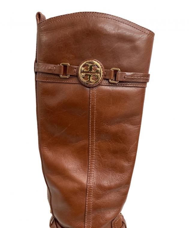 TORY BURCH（トリーバーチ）ロングブーツ キャメルブラウン レザー 7M 中古・古着通販】TORY BURCH (トリーバーチ) ロングブーツ ブラウン