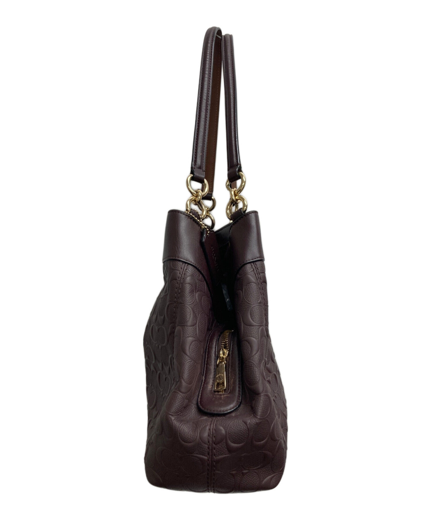 新品未使用品 Coach コーチ トートバッグ シグネチャー 定価11万円です！ 中古・古着通販】COACH (コーチ) シグネチャートートバッグ ブラウン