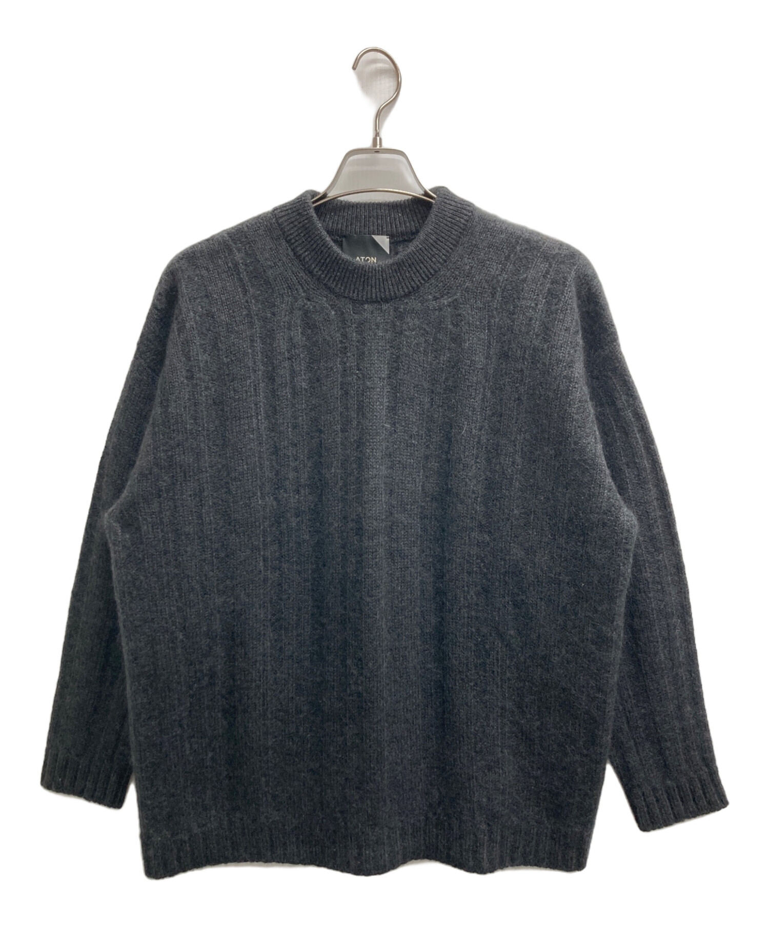 中古・古着通販】ATON (エイトン) MOHAIR SILK SHAGGY RANDOM RIB
