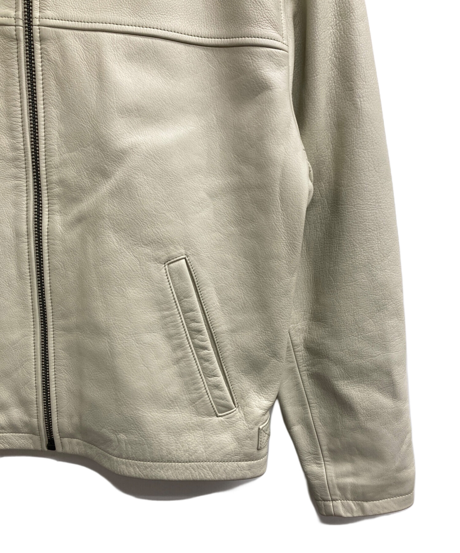 中古・古着通販】GUESS USA (ゲス ユーエスエー) COW LEATHER JACKET 