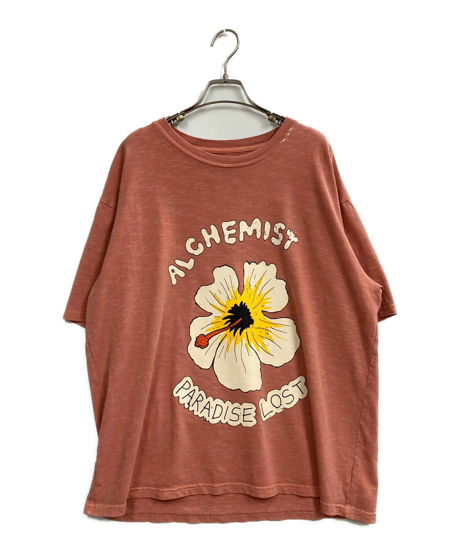 中古・古着通販】ALCHEMIST (アルケミスト) プリントTシャツ ピンク 
