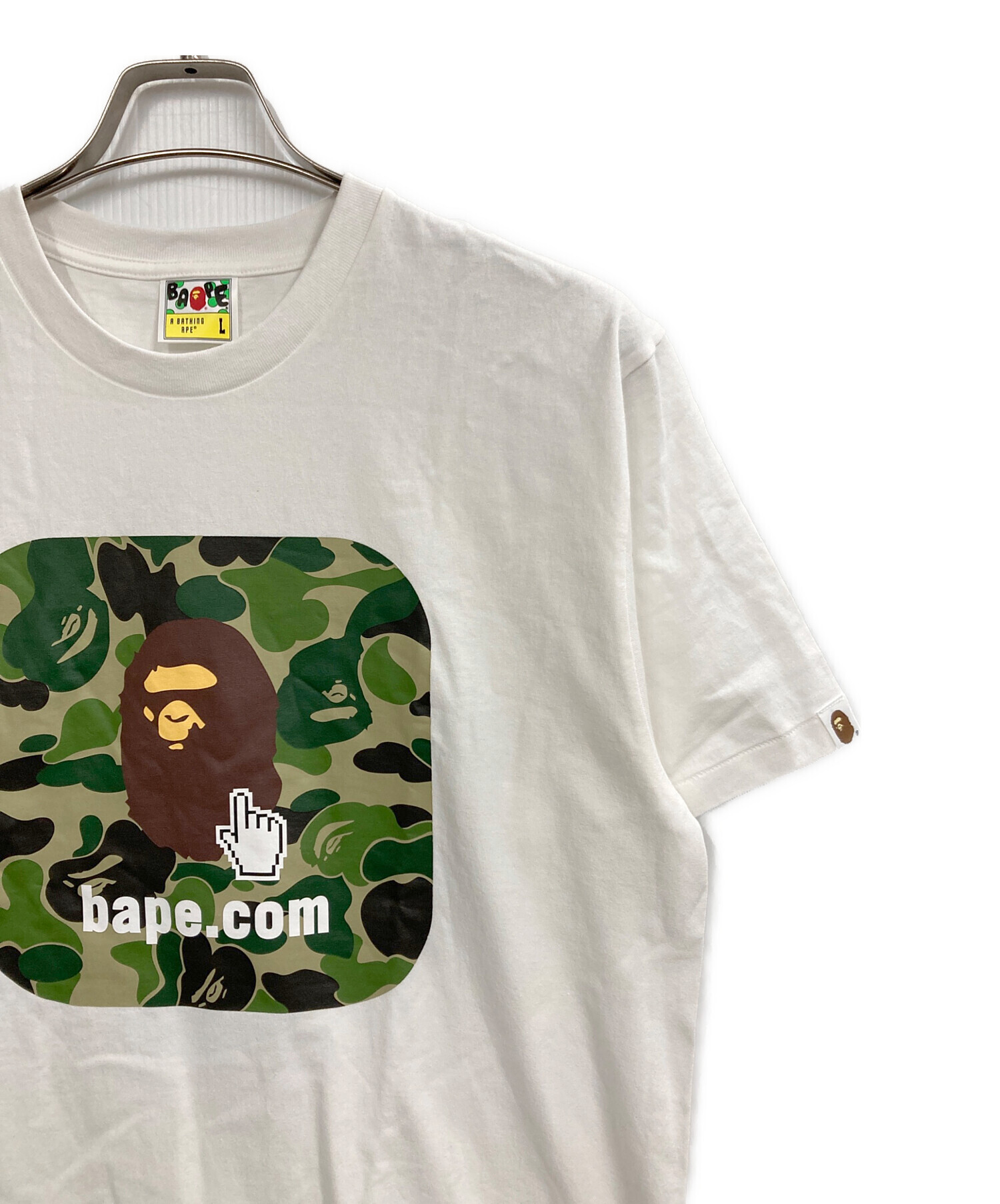 A BATHING APE Tシャツ・カットソー XS カーキ 【古着】【中古】【送料無料】 A BATHING APE - A BATHING APE アベイシングエイプ Tシャツ