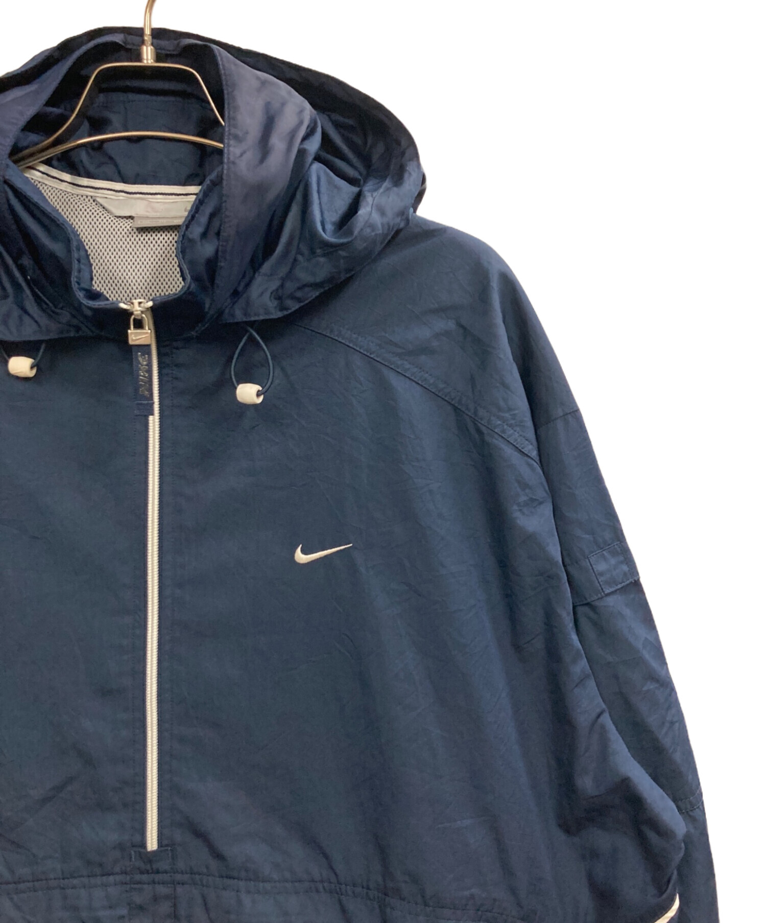 中古・古着通販】NIKE (ナイキ) アノラックパーカー ネイビー サイズ