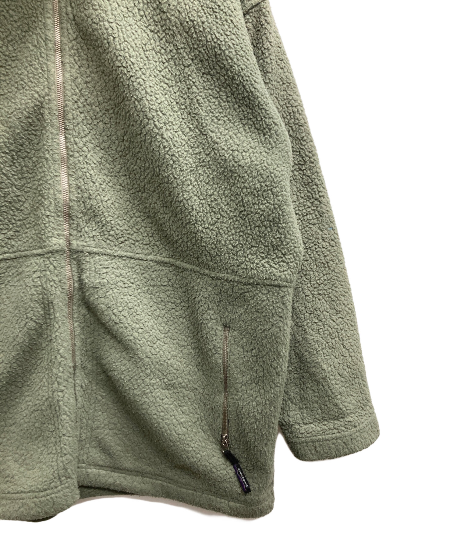 レア✨パタゴニア エスケープジャケット フリースボア 90s カーキ ロゴ 緑 中古・古着通販】Patagonia (パタゴニア) 90's フリースジャケット 黄