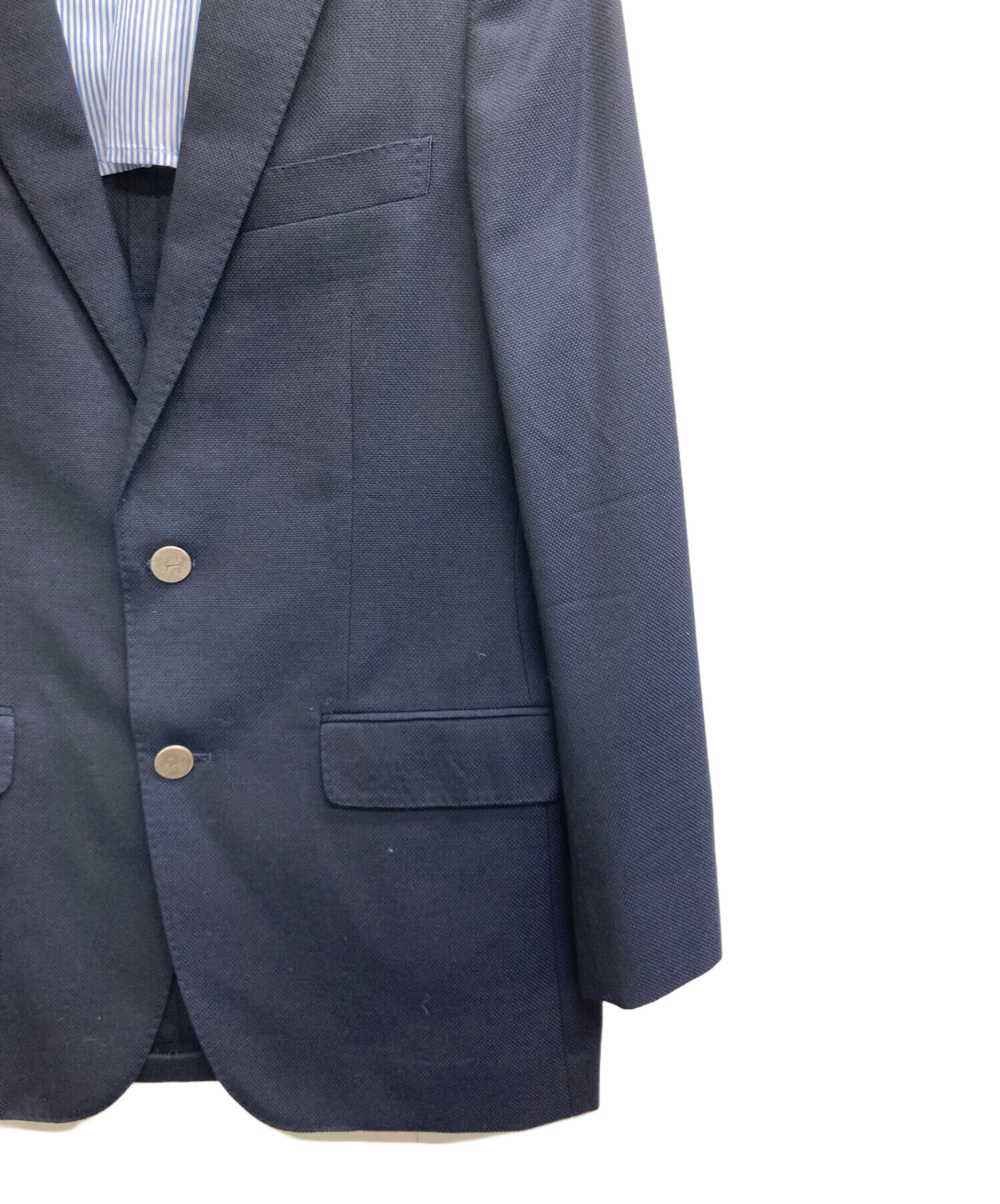 Brooks Brothers テーラードジャケット 37S ネイビー/ブラウン 中古・古着通販】BROOKS BROTHERS (ブルックスブラザーズ) 2B