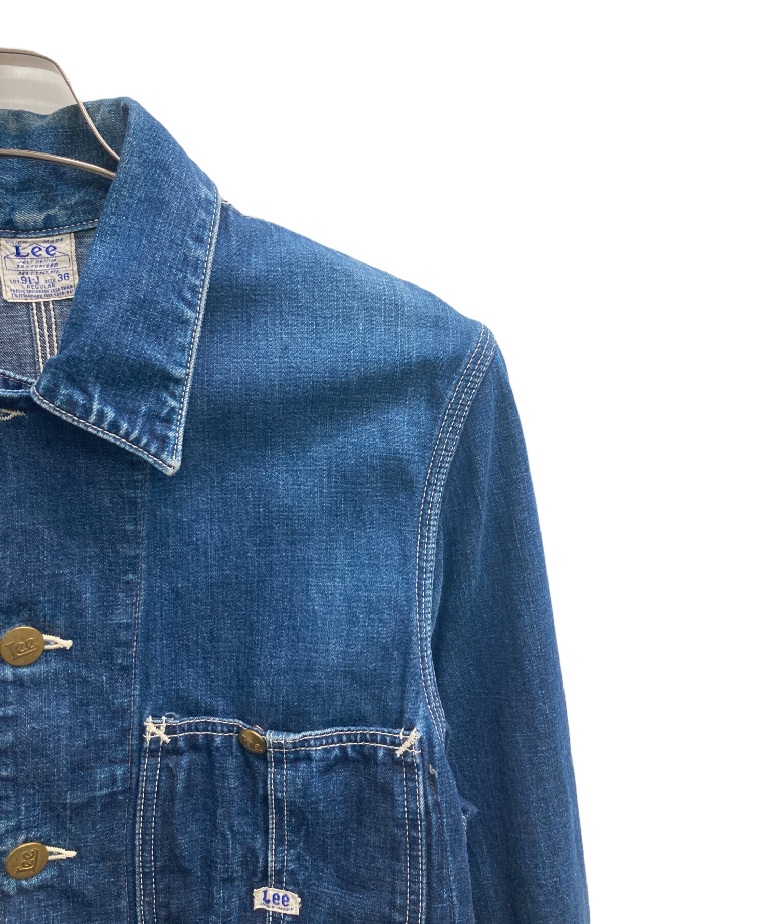 中古・古着通販】LEE (リー) カバーオール ネイビー サイズ:36