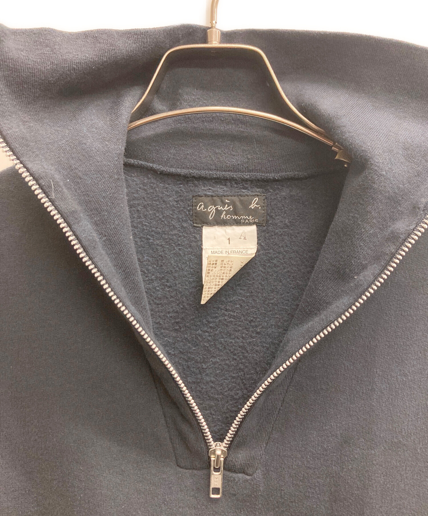 中古・古着通販】agnes b homme (アニエスベーオム) ハーフジップ