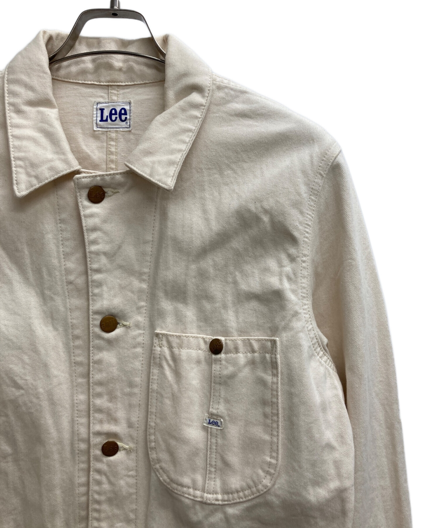 LEE カバーオール GLT027 オフホワイト アイボリー 中古・古着通販】LEE (リー) カバーオール アイボリー サイズ:L