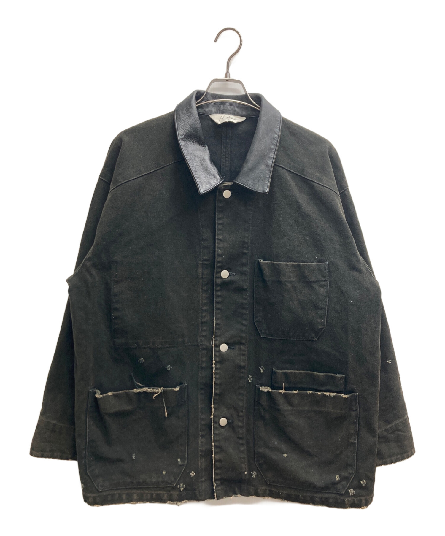 中古・古着通販】ANCELLM (アンセルム) DUCK COVERALL JACKET ブラック