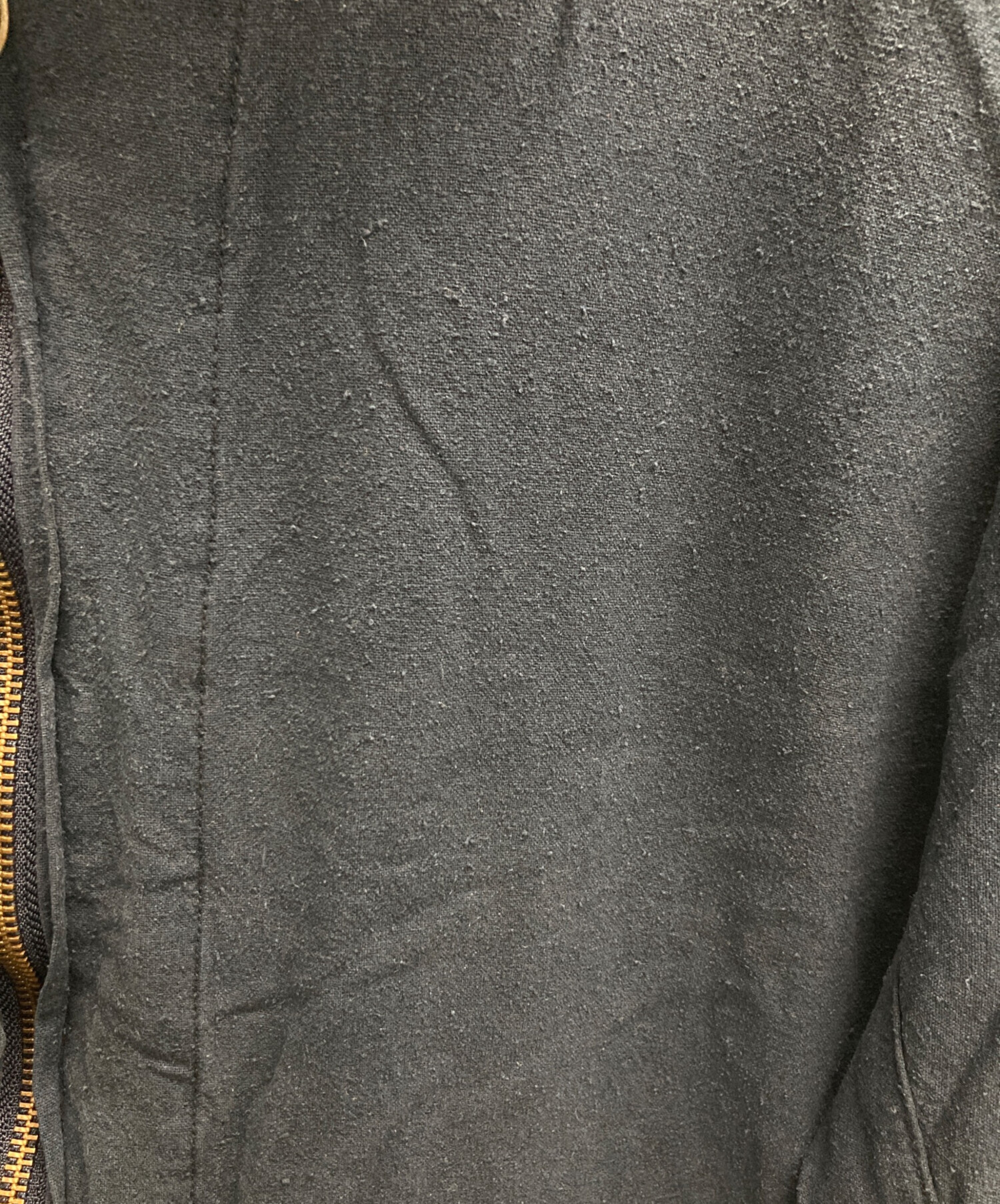 中古・古着通販】ANCELLM (アンセルム) SUEDE SILK JACKET ネイビー 