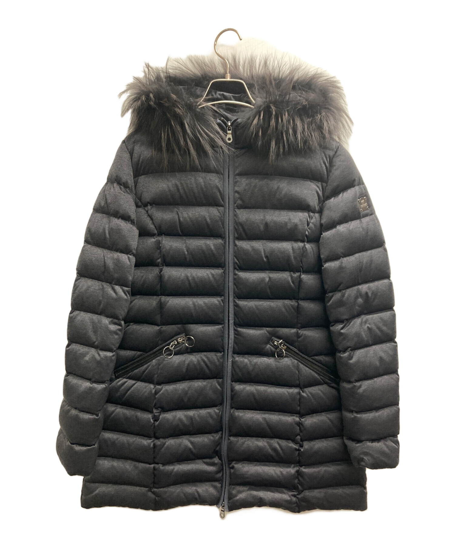 中古・古着通販】HETREGO (エトレゴ) ダウンコート ブラック サイズ:44