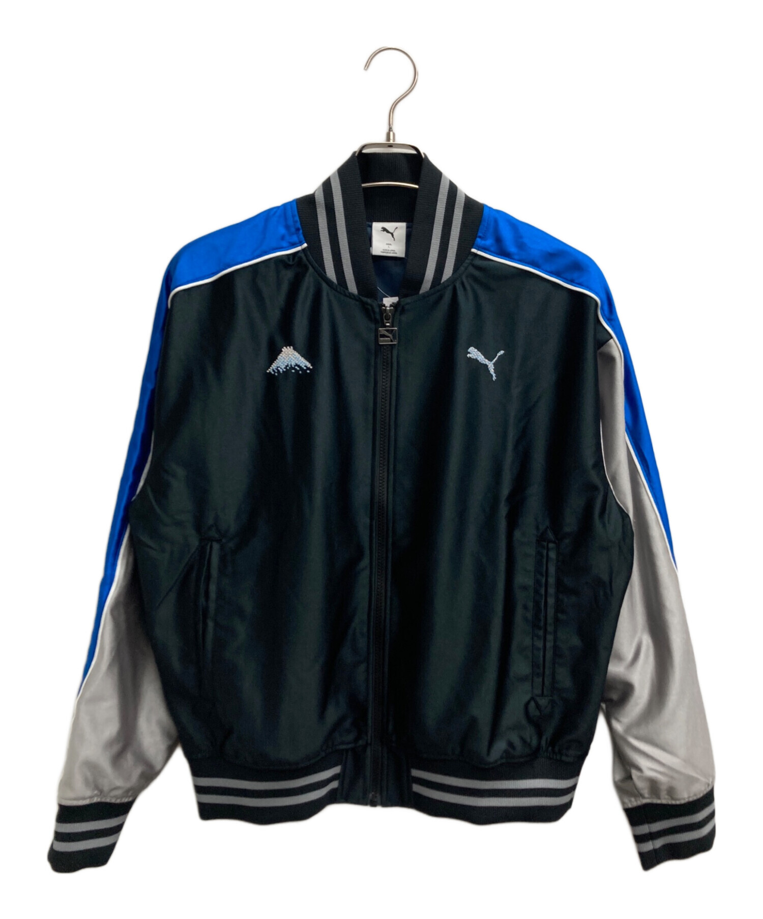 超美中古 PUMA スカジャン XL 中古・古着通販】PUMA (プーマ) ドット刺繍スカジャン ブラック サイズ