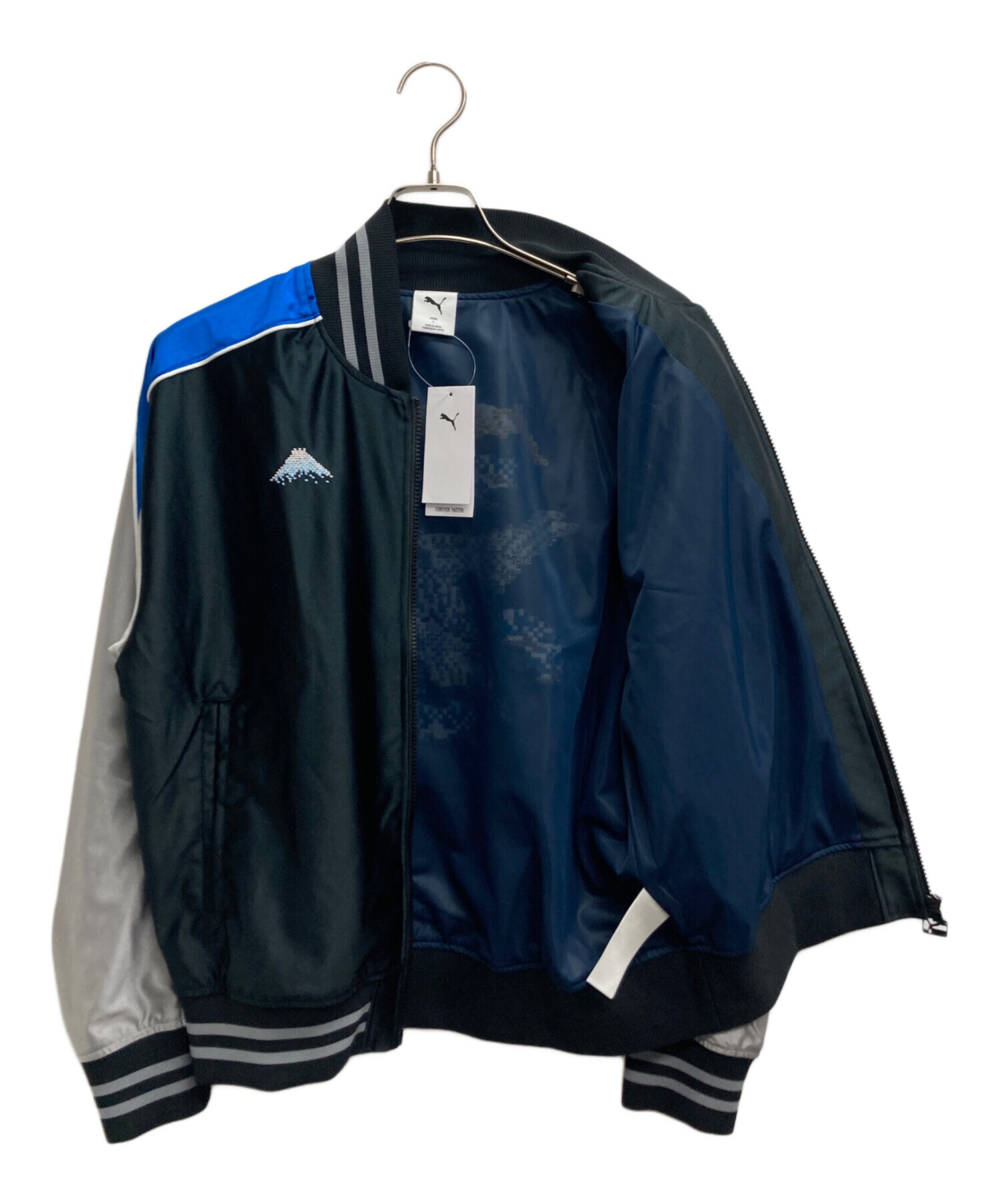 中古・古着通販】PUMA (プーマ) ドット刺繍スカジャン ブラック サイズ