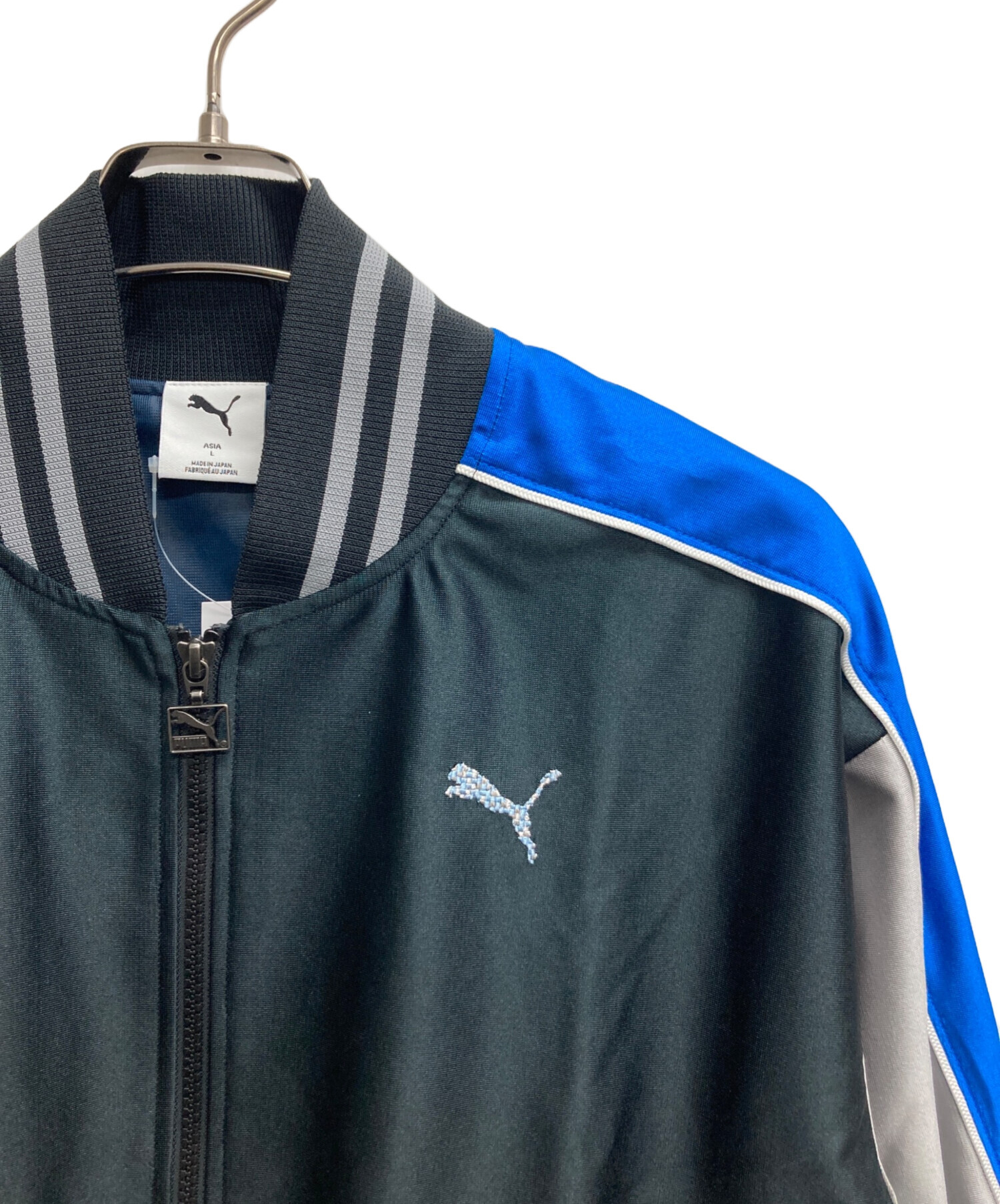 中古・古着通販】PUMA (プーマ) ドット刺繍スカジャン ブラック サイズ