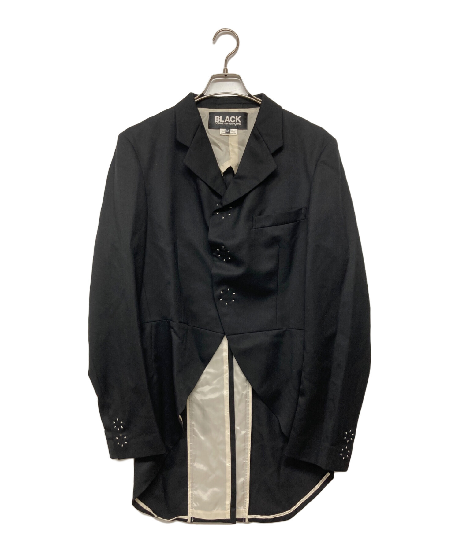 【美品】コムデギャルソン ジャケット タキシード 燕尾ジャケット ブラック S 中古・古着通販】BLACK COMME des GARCONS (ブラックコムデギャルソン