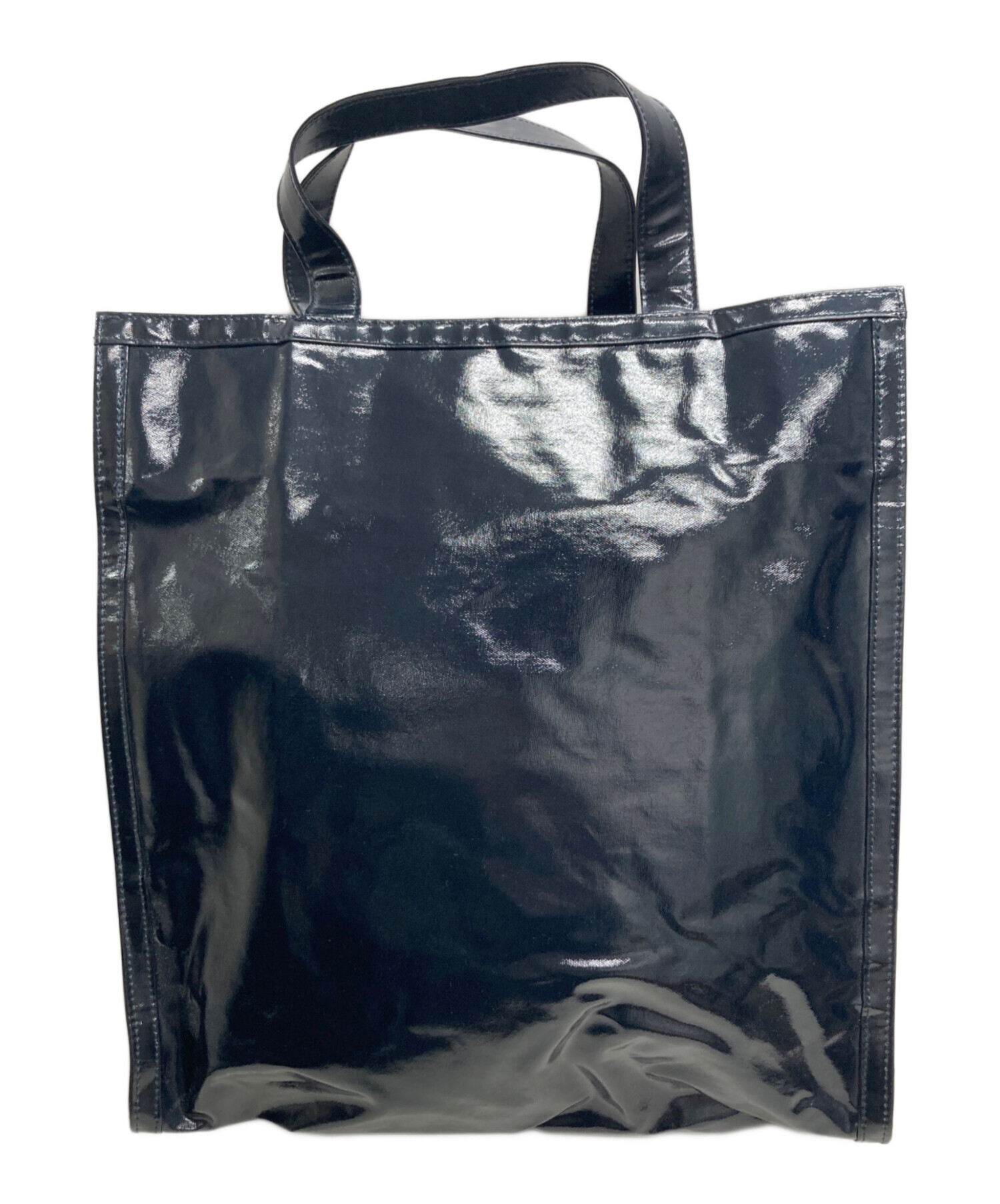 中古・古着通販】A.P.C. (アーペーセー) エナメル2WAYバッグ ネイビー 