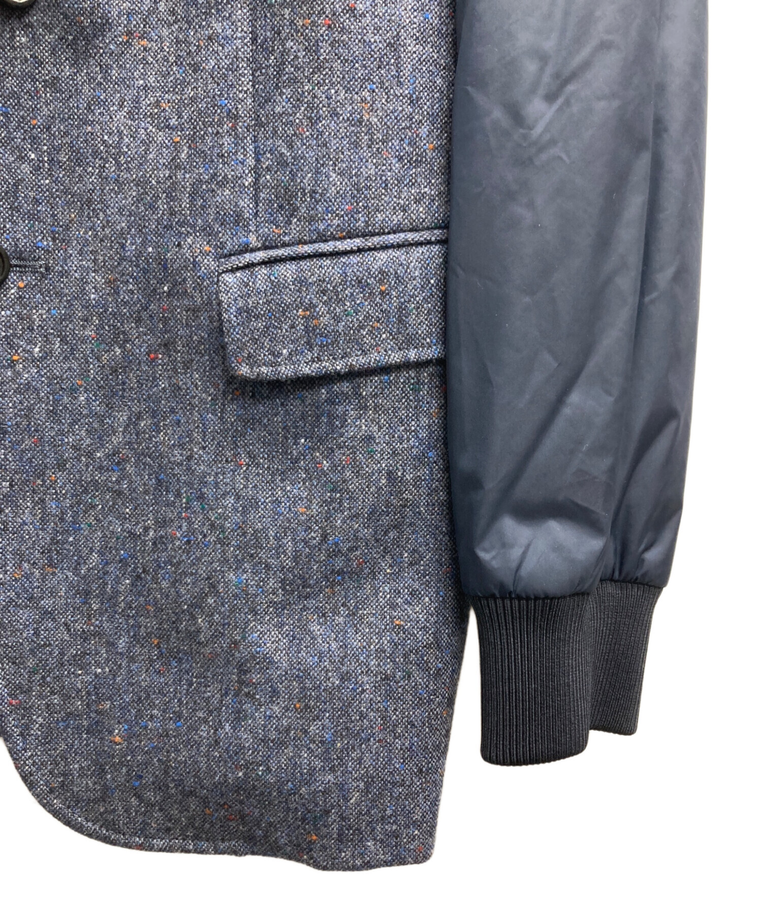 中古・古着通販】TRUSSARDI (トラサルディ) 袖切替ジャケット ネイビー