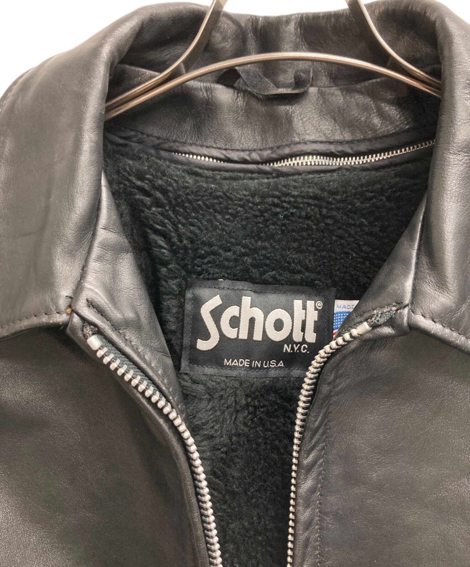 中古・古着通販】Schott (ショット) シングルライダースジャケット