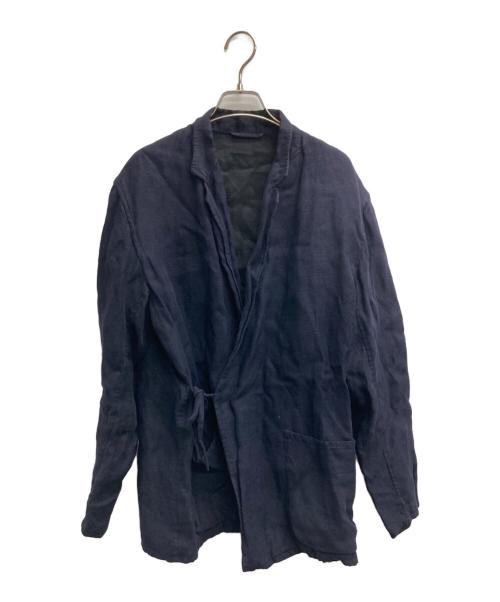 【名作】COMOLI コモリ 15SS リネンサファリジャケット ネイビー 2 中古・古着通販】COMOLI (コモリ) リネン起毛 ジャケット ネイビー