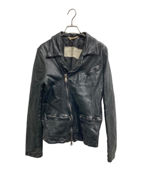 Giorgio Brato 黒 レザーライダースジャケット　42 中古・古着通販】GIORGIO BRATO (ジョルジョブラッド) ライダース