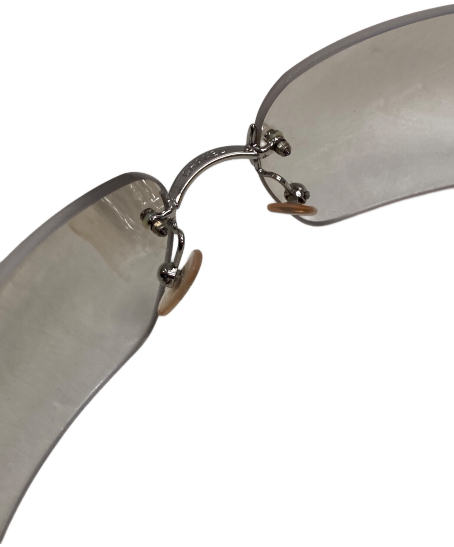 中古・古着通販】CHANEL (シャネル) リムレスサングラス シルバー