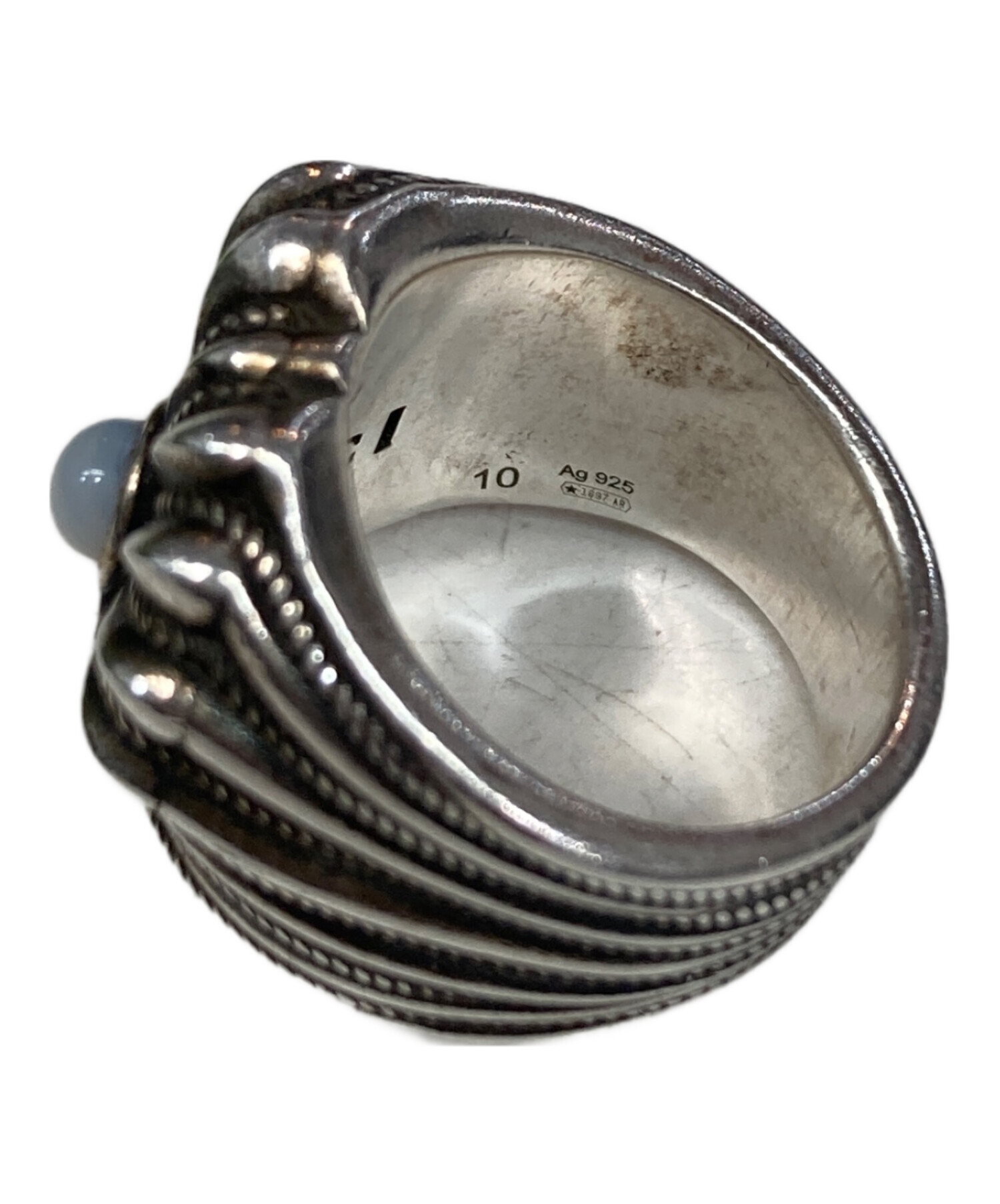 中古・古着通販】GUCCI (グッチ) ハートモチーフリング シルバー 