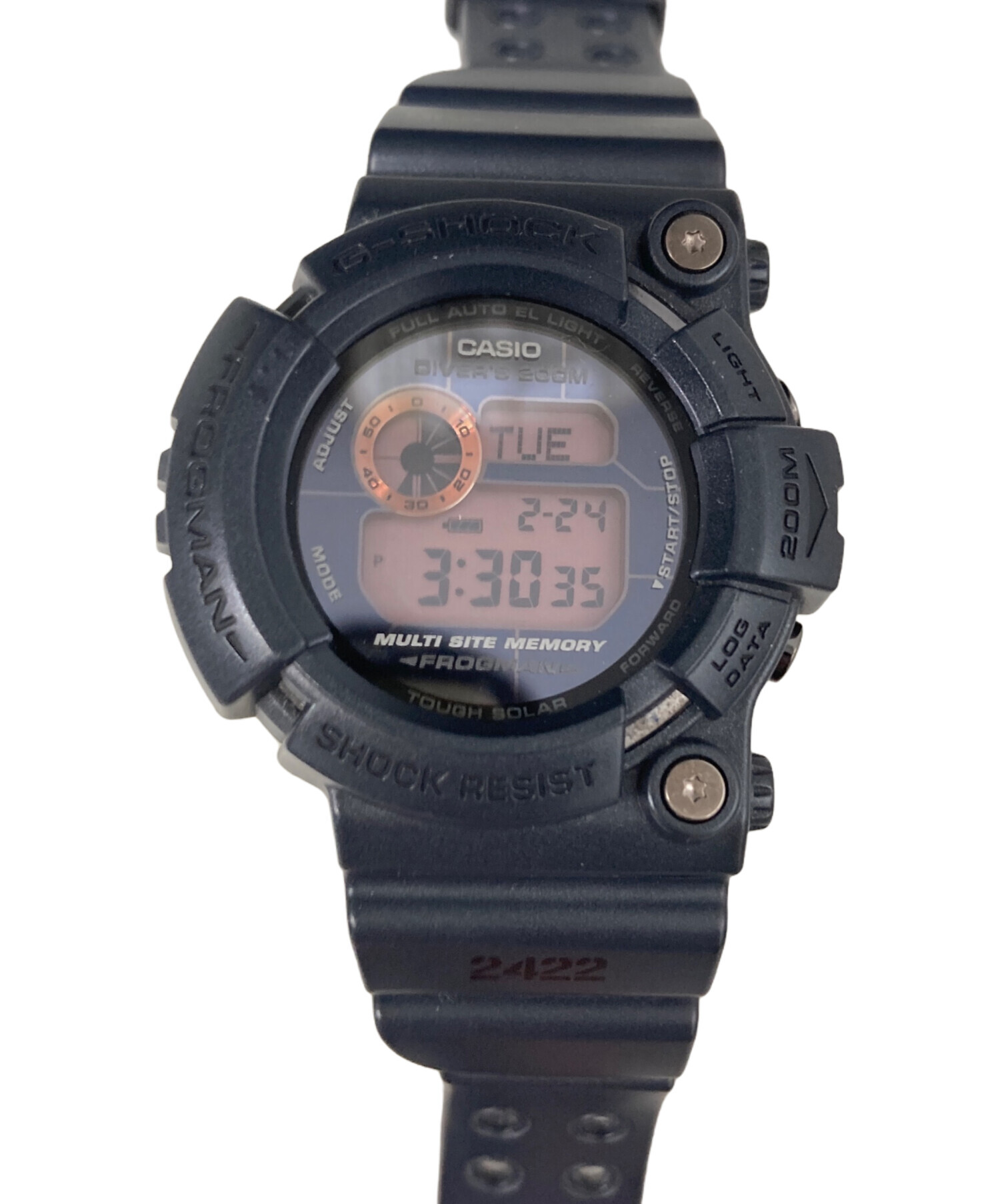 オールドCASIO FROGMAN 腕時計 ブラック 中古・古着通販】CASIO (カシオ) フロッグマン ブラック｜ブランド