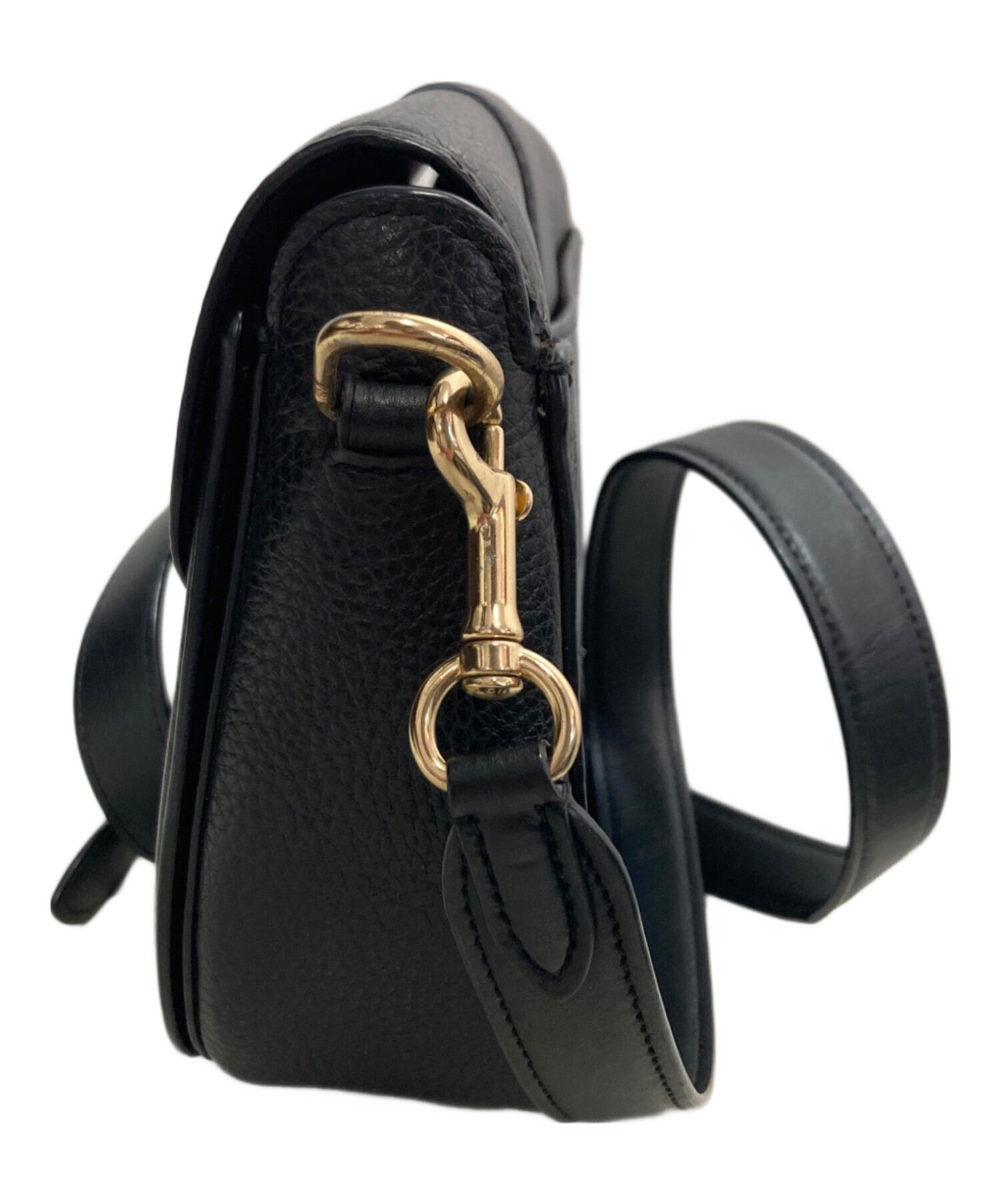 中古・古着通販】COACH (コーチ) ジョージーサドルバッグ ブラック