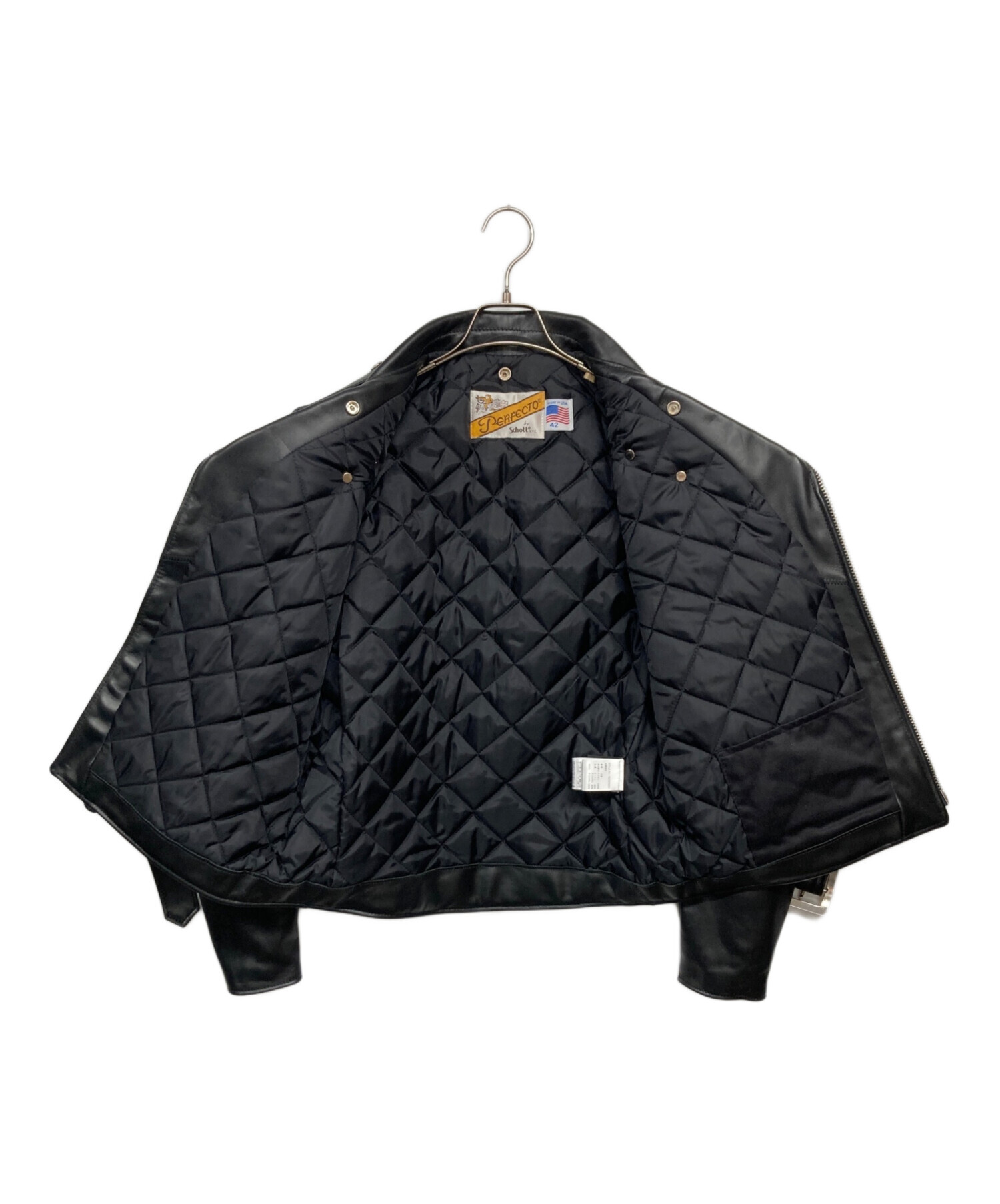 中古・古着通販】Schott (ショット) 618 RIDERS ブラック サイズ:42