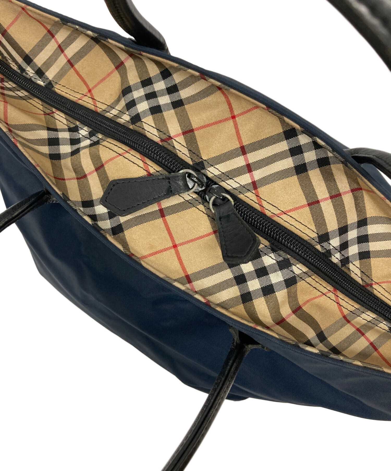 中古・古着通販】Burberry's (バーバリー) 舟形トートバッグ ブラック