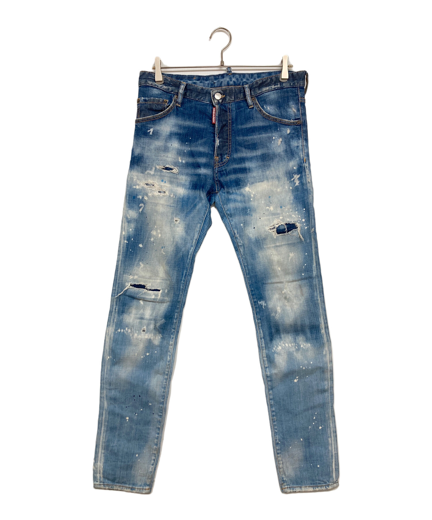 中古・古着通販】DSQUARED2 (ディースクエアード) 加工スリムデニム 