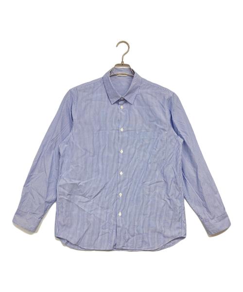 ATON エイトン カジュアルシャツ XXL 青 【古着】【中古】【送料無料】 中古・古着通販】ATON (エイトン) ストライプシャツ スカイブルー