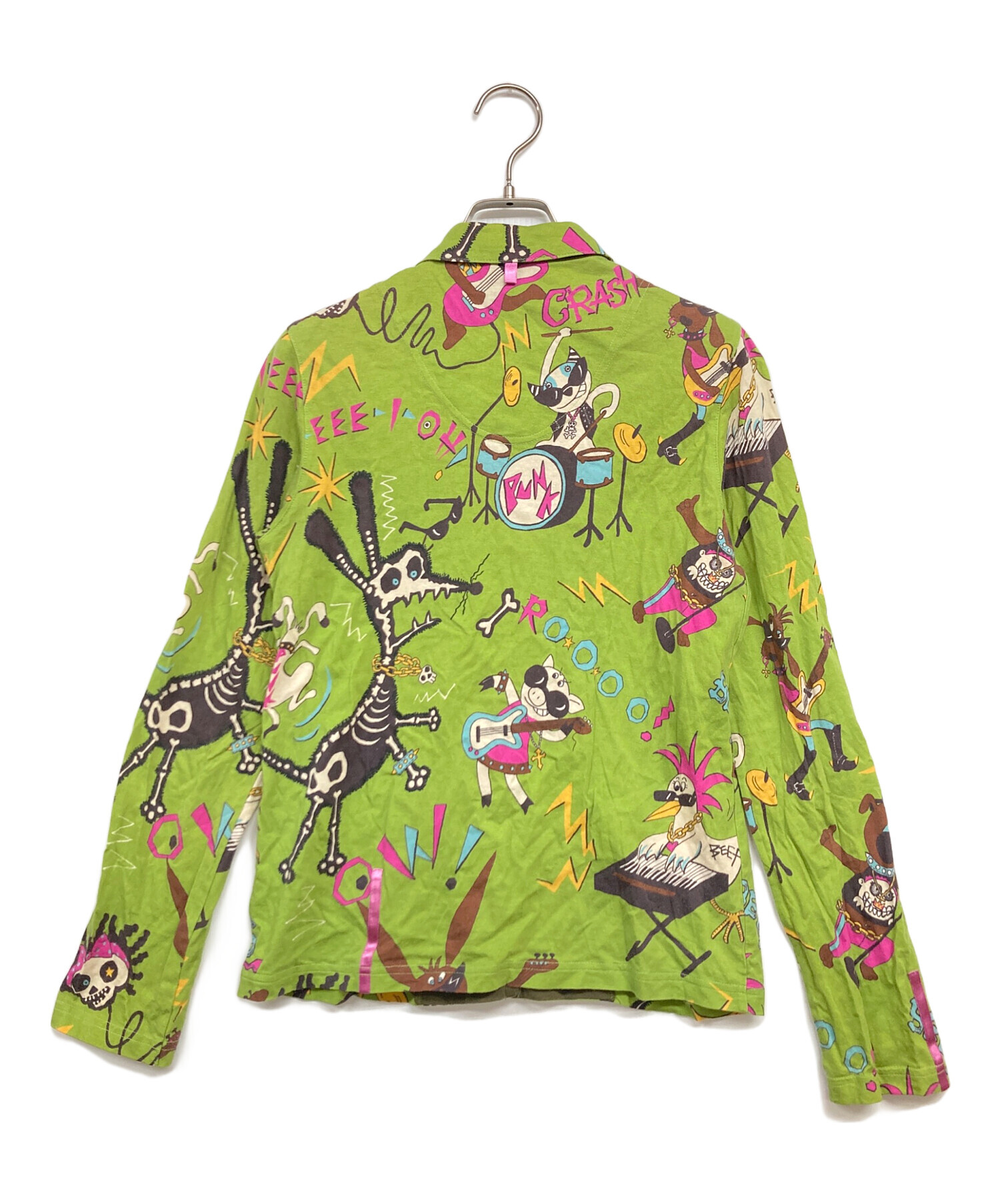 中古・古着通販】OLLEBOREBLA (アルベロベロ) プリントシャツ 黄緑
