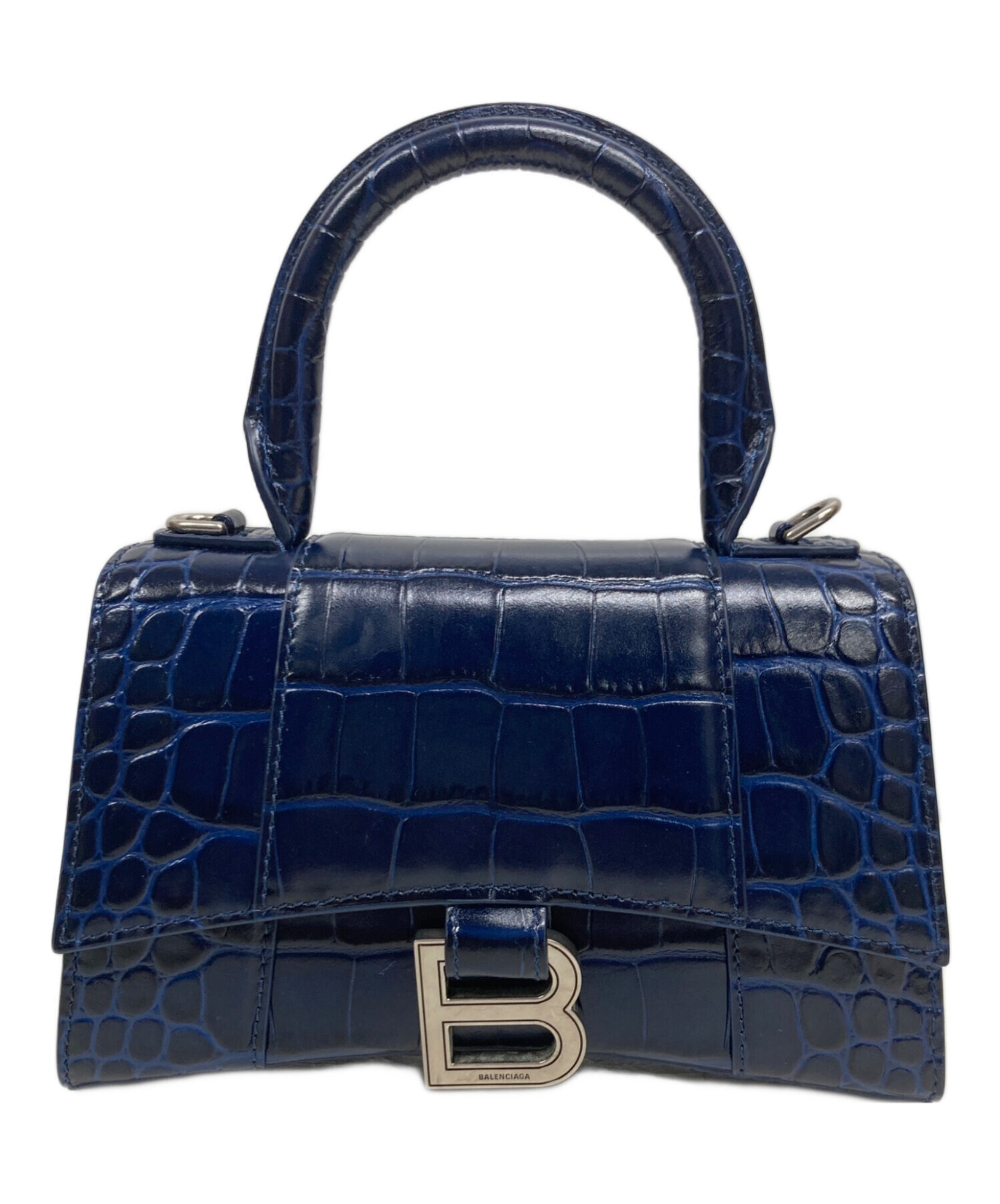 中古・古着通販】BALENCIAGA (バレンシアガ) アワーグラスXS ネイビー