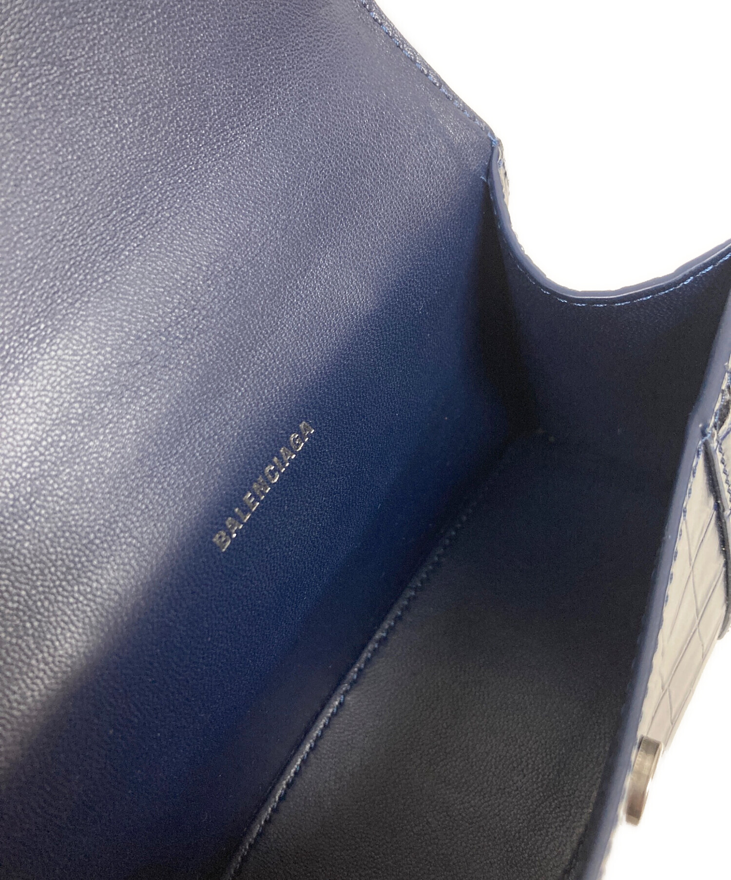 中古・古着通販】BALENCIAGA (バレンシアガ) アワーグラスXS ネイビー