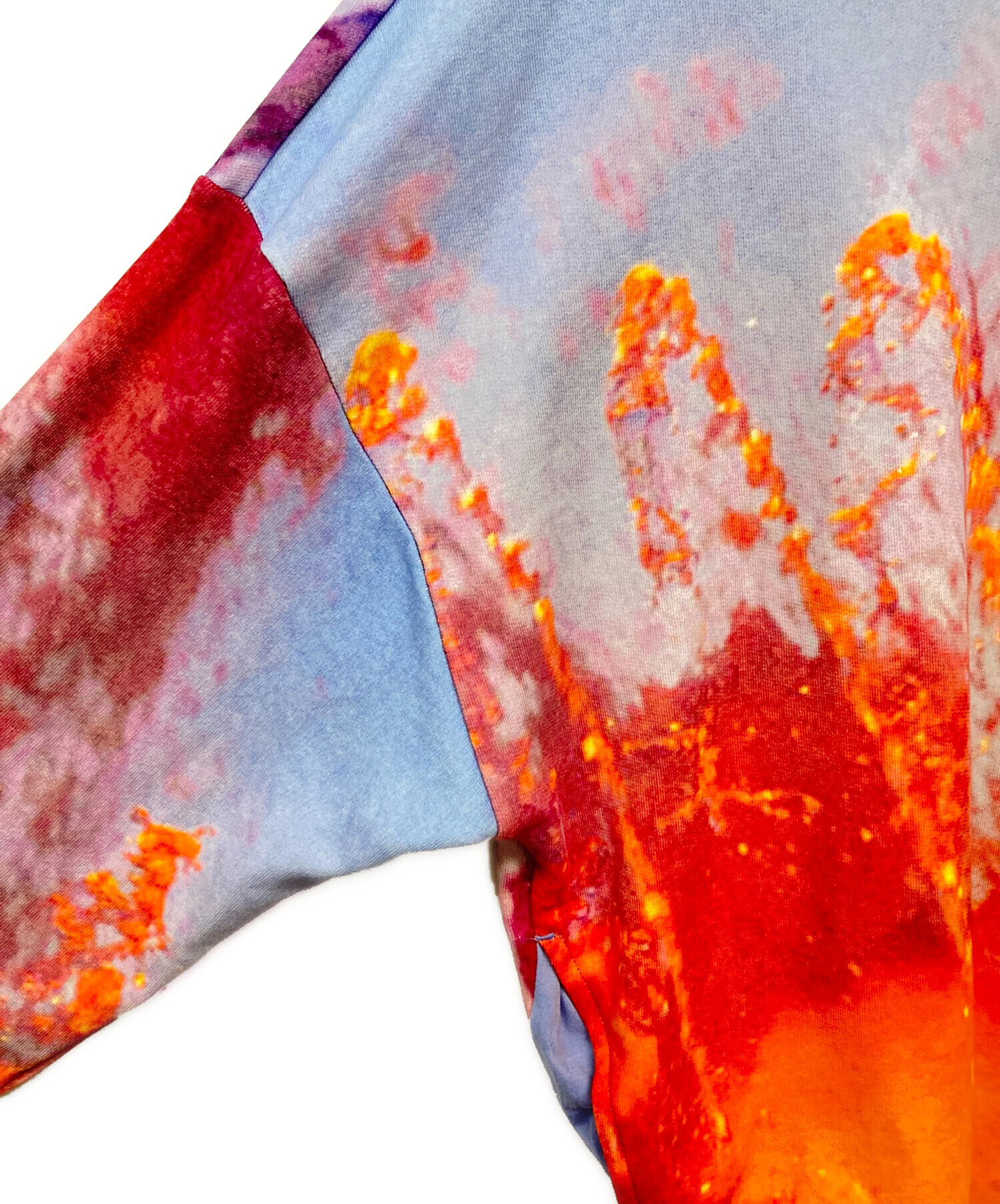 デシグアルDesigual蜷川実花パーカー総柄転写プリントブルーS Desigual（デシグアル）の「Desigual x M / mika ninagawa オーバー