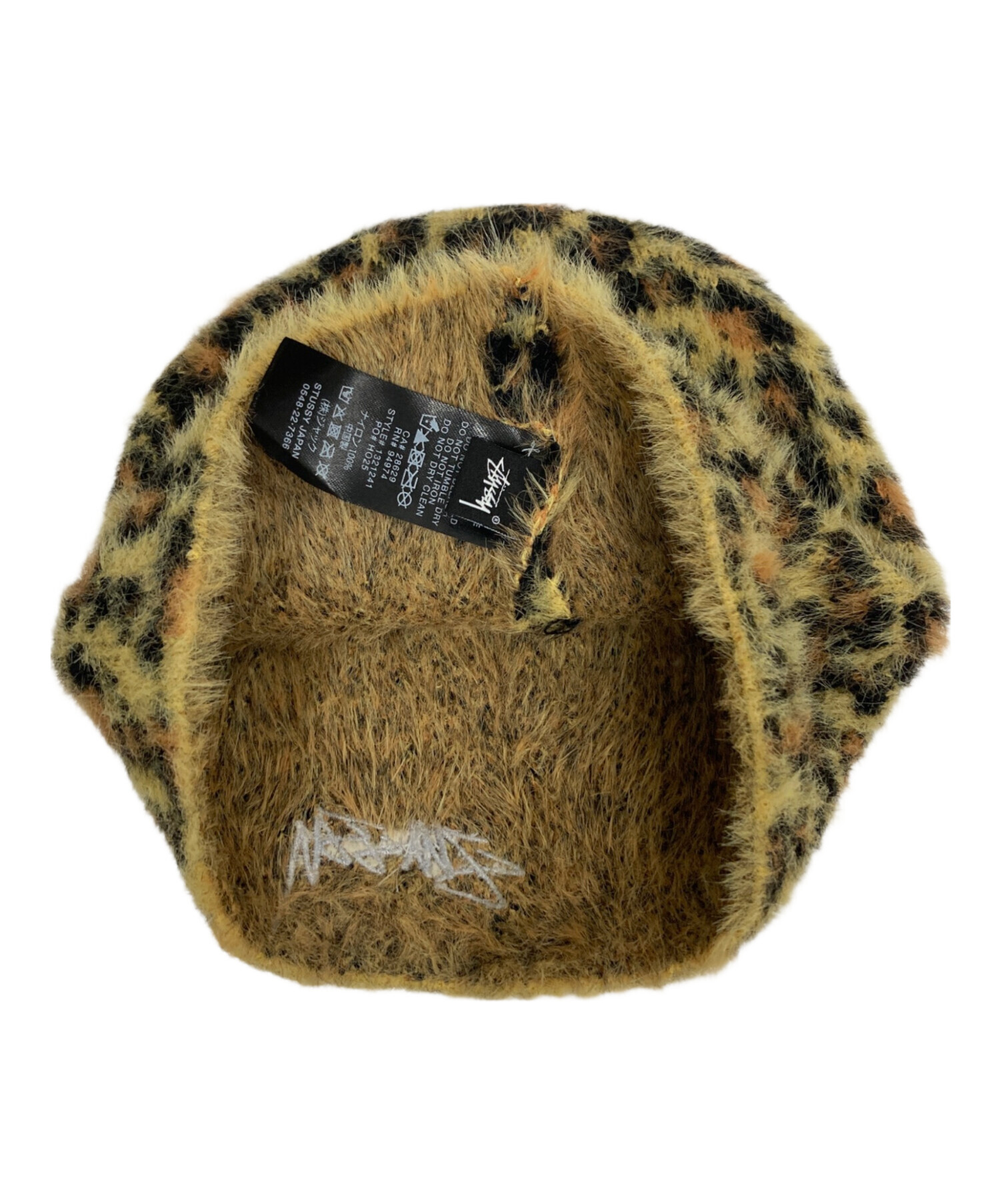 中古・古着通販】stussy (ステューシー) LEOPARD SKULLCAP イエロー