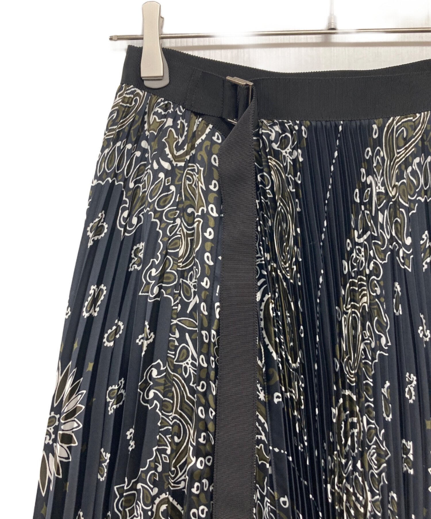 中古・古着通販】sacai (サカイ) Bandana Print Skirt ネイビー サイズ