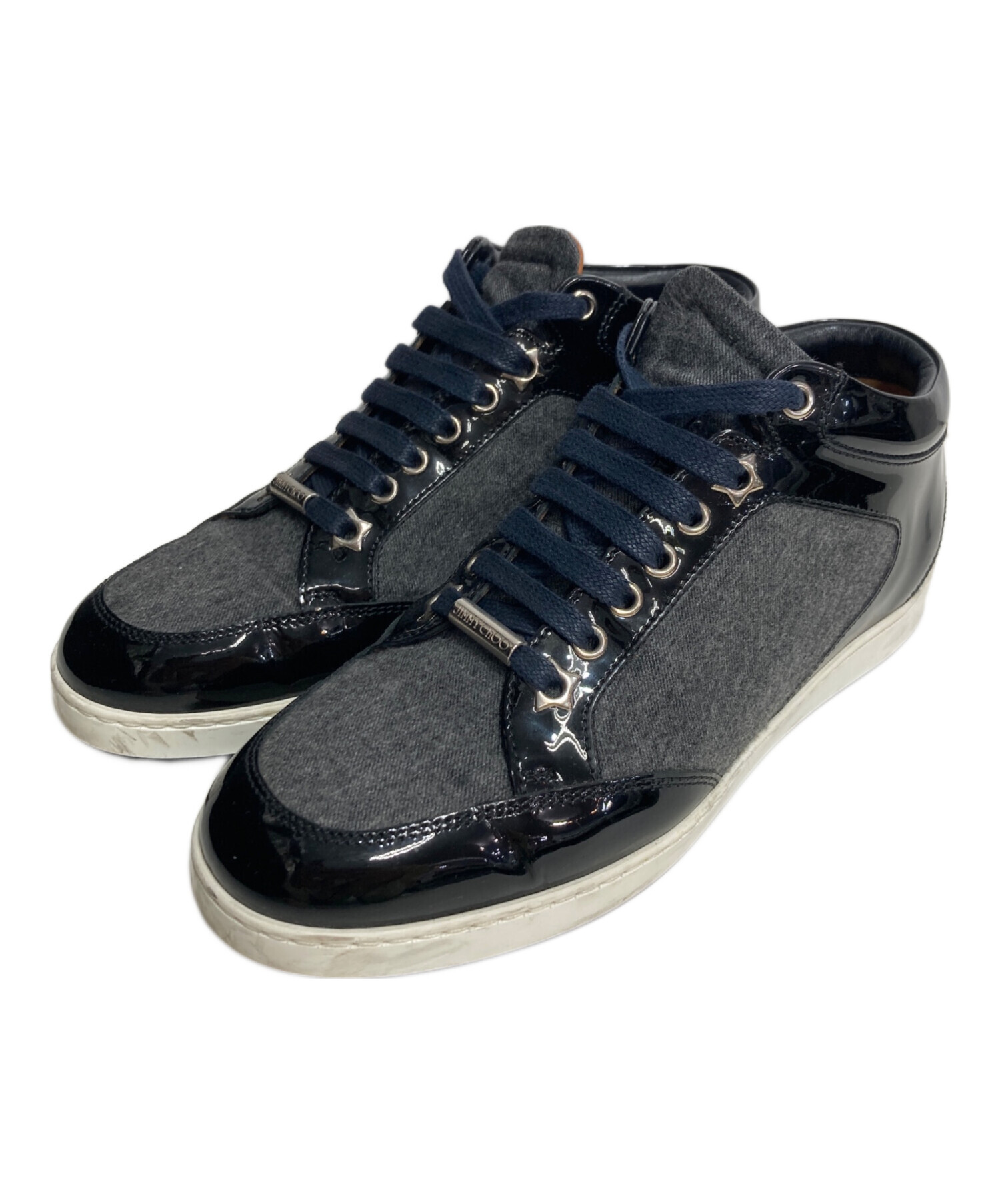 中古・古着通販】JIMMY CHOO (ジミーチュウ) ミッドカットスニーカー 